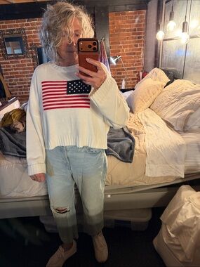 American Flag Knit Sweater - Stars & Stripes